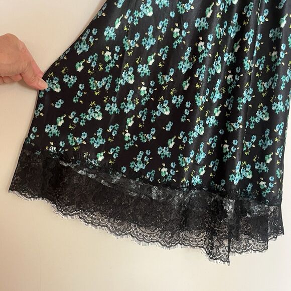Rails‎ Pandora Floral Satin Crepe Midi Slip Dress, XS - Picture 6 of 15